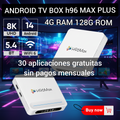 ANDROID TV BOX                       4G RAM 128G ROM                                    30 APLICACIONES